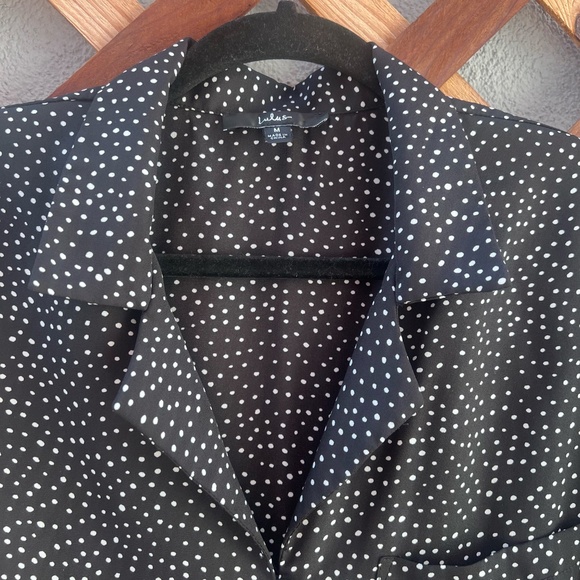 Lulu's Button down polka dot top - Picture 7 of 9
